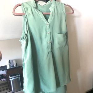 Sage blouse! Loose fit!
